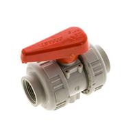PP-H 2-way Ball Valve True Union Rp 3/4'' FKM