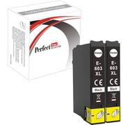 PP Ink Cartridge 603XL For Printer, Compatible with Epson Expression Home XP-2100 XP-2105 XP-2150 XP-2155 XP-3100 XP-3105 XP-3150 XP-3155 XP-4100 XP-4105 XP-4150 Black (2-Pack)