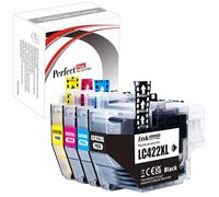 PP Ink Cartridge For Printer, Compatible With Brother MFC-J5340DW MFC-J5345DW MFC-J5740DW MFC-J6540DW MFC-J6940DW LC422XL Black,Cyan,Magenta,Yellow (4-pack)