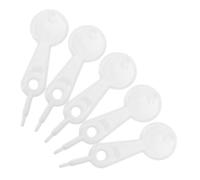 PP Material Hole Opener Needle White 5pcs for Feeding Bottle Nipples | Compact and Lightweight Design, Quick Cleaning Tool Smooth Finish Surface, for Parents and Boy Girl
