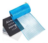 PP Mesh Ribbon 10 Yard Continuous Roll 6 Inch Height for DIY Holiday Decor Wreath Building and Festive Styling (AA)