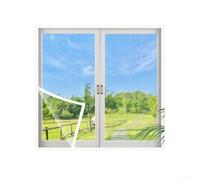 PP Mesh Screen for Windows and Doors Anti-Mosquito Fine Weave Light-Passing Trimmable Easy Install White or Black Strips 90x120cm