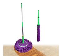 PP Mop for Floor Cleaning 115 cm Twist Mop Microfibre Fringes with Built-in System for Tiles Parquet Bathroom Kitchen