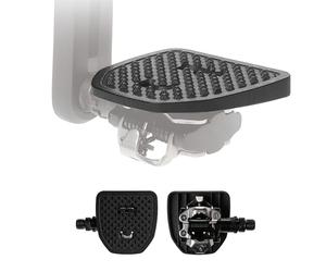 PP Pedal Plate | SPDX | Adapter compatible with Shimano SPD and Look X-Track clipless MTB pedals | Converts clipless into flat pedals | No cleats needed | Adding grip and comfort