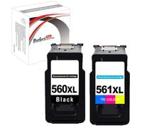 PP PG-560XL,CL-561XL Ink Cartridge For Printer, Compatible With Canon TS5350 TS5350a TS5350i TS5351 TS5351a TS5352 TS5352a TS5353 TS7450 TS7450a TS7450i TS7451 TS7451A TS7451i (2-Pack)