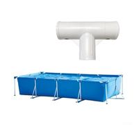 PP Plastic 3-Way Pool Connector 40mm Leak-Proof(White)