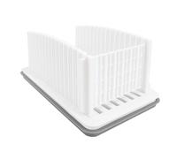 PP Plastic Bread Slicing Guide, Detachable Bread Cutting Guide with Crumb Collection Tray, Reusable Bread Slicing Tool for Home Kitchen and Gatherings