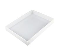 PP Plastic Drip Tray, AC Drain Water Pan, Oil Drip Pan Leak-proof, Plant Trays for Pots, Organizer for Laboratory, Home, Kitchen, Bathroom, Factory, Pet(50x50x5cm/20x20x2in)