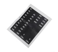 PP Plastic Gym Weight Stickers 5 lbs to 140 lbs for Fast Visual Recognition During Circuit Training and Strength