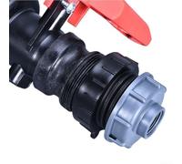 PP Plastic IBC Tank Adapter Compatible with For Schutz Valve Featuring Two Way Connector for Garden Tanks and IBC Tank Various Size Options (A)