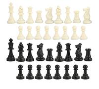 PP Plastic International Chess Set 34PCS Fine Workmanship Durable Chess Game for Kids Adults Family Game Night Indoor Outdoor Travel Fun
