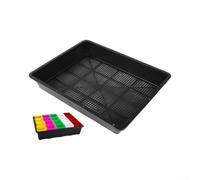 PP Plastic Microgreen Trays 30x37cm Drainage Design | Perfect 14.6x11.8x3in size, fits standard shelves, for ideal for microgreens and wheatgrass, compact storage