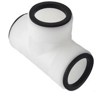 PP Plastic Pool Hose T-Fitting with 3 Leak-Proof Gaskets | Fits 5 inch hoses, connects for intex for coleman pumps, splits flow direction, includes 3 seals, easy install