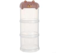 PP Plastic Spice Jar 13cm Multi-Layer Outdoor Storage(Brown)