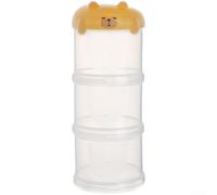 PP Plastic Spice Jar 13cm Multi-Layer Outdoor Storage(Yellow)