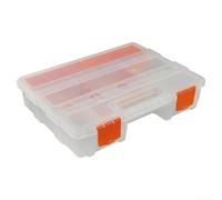 PP Plastic Tool Organizer Box for Small Parts Storage Hardware Sorting Container for Screws Nuts Bolts Fishing Gear Stationery Home Workshop Use