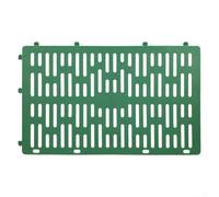 PP Plastic Tree Trunk Protector Cover Adjustable Fit for Various Tree Sizes with Built-in Breathable Slots and Hook Slot Assembly (Green)