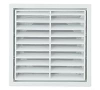 PP Plastic Vent Grille Cover White 100mm 125mm 150mm for Wall or Ceiling Duct Openings, Fits Exhaust Fans Clothes Dryers and Ventilation Systems, Steel Mesh Protection Suitable for Indoor(100mm)