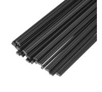 PP Plastic Welding Rods, 20 pcs Multicolor ABS Welding Rods for Plastic Welder Car Bumper Repair Multiple Sizes(Black,10 inch)