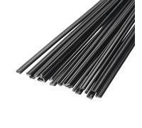 PP Plastic Welding Rods, 20 pcs Multicolor ABS Welding Rods for Plastic Welder Car Bumper Repair Multiple Sizes(Black,8 inch)