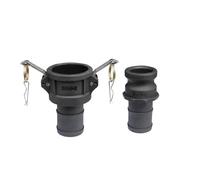 PP Quick Connector, E Hose Buckle Type Yin-yang End Loose Male and Female 1PC(Type E DN25)