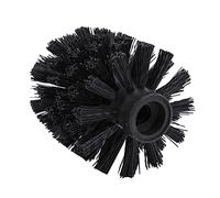PP Replacement Toilet Brush Head | Easy Screw- Design for Bathroom Storage | Toilet Brush Head With Sturdy Stiff Bristles Black/White