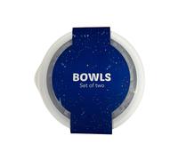 PP Round Microwave Food Bowl with Clear Lid Set of Two