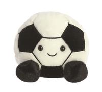 AURORA, 33869, Palm Pals Striker Football 5In, Soft Toy, Black & White