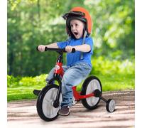 PP Toddlers Removable Stabiliser Balance Bike Red