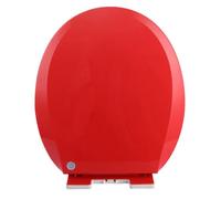 PP Toilet Seat Round, Slow Close Toilet Seats with Quick-Release, Easy to Install Also Easy to Clean, O-Shaped Toilet Lid, Maximum Load-Bearing Capacity 150 kg (Red 36x41cm)