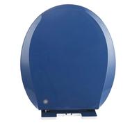 PP Toilet Seat Round, Slow Close Toilet Seats with Quick-Release, Easy to Install Also Easy to Clean, O-Shaped Toilet Lid, Maximum Load-Bearing Capacity 150 kg (Royal Blue 36x41cm)