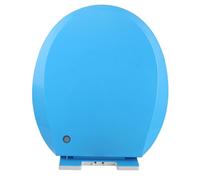 PP Toilet Seat Round, Slow Close Toilet Seats with Quick-Release, Easy to Install Also Easy to Clean, O-Shaped Toilet Lid, Maximum Load-Bearing Capacity 150 kg (Blue 36x41cm)