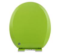 PP Toilet Seat Round, Slow Close Toilet Seats with Quick-Release, Easy to Install Also Easy to Clean, O-Shaped Toilet Lid, Maximum Load-Bearing Capacity 150 kg (Green 36x41cm)