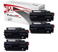 PP Toner Cartridge CE505A 05A For Printer, Compatible with HP LaserJet P2030 Series, P2033, P2033N, P2034, P2034n, P2055X, P2056DN, P2056 Series,P2056X, Canon LBP 6300 LBP 6650 Printers Black (4-Pack)