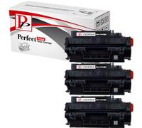 PP Toner Cartridge CE505A 05A For Printer, Compatible with HP LaserJet P2030 Series, P2033, P2033N, P2034, P2034n, P2055X, P2056DN, P2056 Series,P2056X, Canon LBP 6300 LBP 6650 Printers Black (3-Pack)