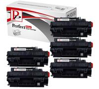PP Toner Cartridge CE505A 05A For Printer, Compatible with HP LaserJet P2030 Series, P2033, P2033N, P2034, P2034n, P2055X, P2056DN, P2056 Series,P2056X, Canon LBP 6300 LBP 6650 Printers Black (5-Pack)