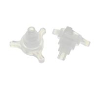 PP valve polypropylene large volume injector sampling tube adapter SPE column solid phase extraction column(Pp 2pcs)