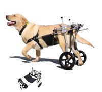 PP-Vic 2 Wheel Adjustable Hind Leg Rehabilitation Aid, Large Pet Dog Wheelchair, Dog Cat Full Support Aid, Dog Hind Leg Mobility Aid, Dog Stroller Walking Tool,M