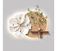 PP-Vic 3D Sculptural Wall Clock - Transparent Glass Vase Design with Integrated Clock and Silent Movement - Modern Elegant Home Decor, Ideal for Offices, Studies, Hallways, and Entryways,01L