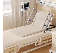 PP-Vic Adjustable Electric Lift Backrest,0°-80° Adjustable Patient Lumbar Support,with Armrests for Sitting in Bed,Sit-Up Chair with Remote Control,330 Lbs Load Capacity,Washable,L 90CM White