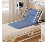 PP-Vic Adjustable Electric Lift Backrest,0°-80° Adjustable Patient Lumbar Support,with Armrests for Sitting in Bed,Sit-Up Chair with Remote Control,330 Lbs Load Capacity,Washable,L 90CM Blue