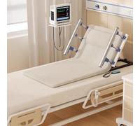 PP-Vic Adjustable Electric Lift Backrest Bed, Sit-Up Chair with Remote Control, with Armrests for Cervical and Lumbar Support, Machine Washable for Patient Lumbar Support,L 75CM White