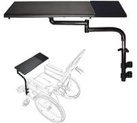 PP-Vic Adult Wheelchair Tray, Wheelchair Tray Table with Lift, Rotate, Fold, Removable Wheelchair Stand Wheelchair Leg Tray for Eating, Reading, Writing - Mobile Accessories Accessories
