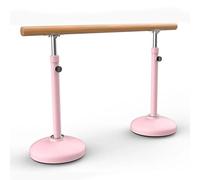 PP-Vic Ballet Bar Mobile Home Steel Ballet Bar, Heavy Duty Dance Bar Support, Adjustable Height 80-120Cm, 20Kg Stable Base, Suitable for Adults And Children Leg Pressure,Pink 1.5m