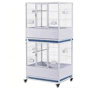 PP-Vic Deluxe Metal Parrot Breeding Cage, Featuring A Spacious Flight Area for Greater Avian Freedom,Cage Set Suitable for Canaries, Finches, Budgerigars, And More,H 166cm