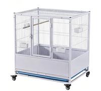PP-Vic Deluxe Metal Parrot Breeding Cage, Featuring A Spacious Flight Area for Greater Avian Freedom,Cage Set Suitable for Canaries, Finches, Budgerigars, And More,H 87cm