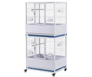 PP-Vic Deluxe Metal Parrot Breeding Cage, Featuring A Spacious Flight Area for Greater Avian Freedom,Cage Set Suitable for Canaries, Finches, Budgerigars, And More,H 166cm