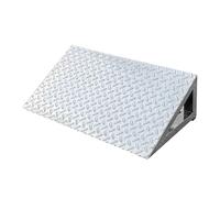 PP-Vic Disabled Anti-Slip Ramp, Sidewalk Curb Ramp, Stainless Steel Threshold Ramp Heavy Duty, Rising Driveway Ramp, Free Installation,A50×30×10cm