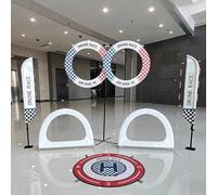 PP-Vic DIY Quadcopter Obstacle Course Kit, 19-Inch Racing Drone Training Kit, Freestyle Drone Practice Game Competition, Beginner Racing Obstacle Course, Suitable for Schools,White