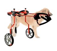 PP-Vic Dog Hind Legs Dog Wheelchair, Hind Limb Disability, Paralysis Pet Walker, Adjustable Lightweight Cat Wheelchair, Pet Running Wheel for Sports Rehabilitation,Red M